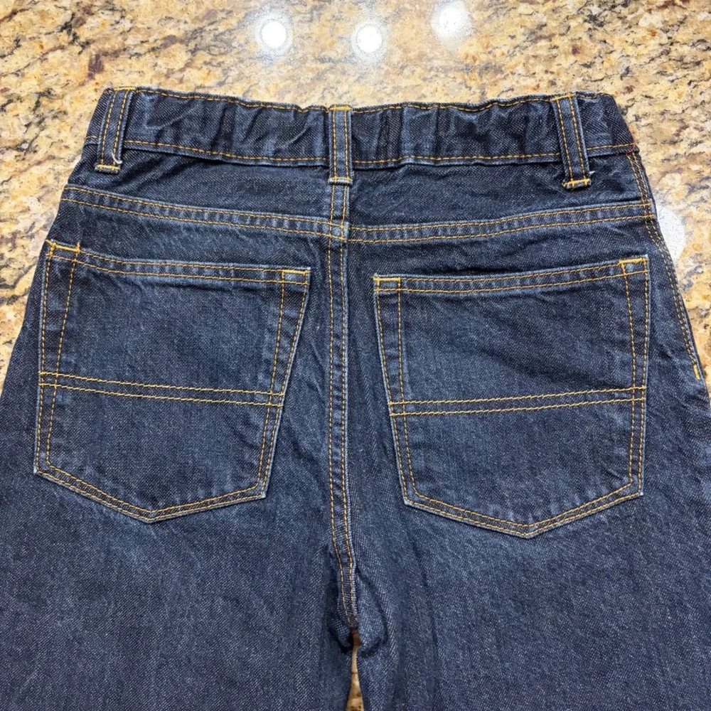 OshKosh Bgosh Kids Classic Straight Leg Dark Wash Blue Denim Jeans Size 10 Reg